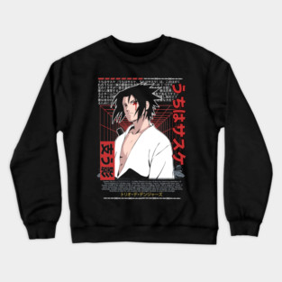 Uchiha Sasuke Cool Art - Naruto Anime Crewneck Sweatshirt