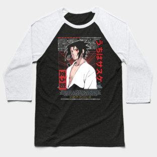 Uchiha Sasuke Cool Art - Naruto Anime Baseball T-Shirt