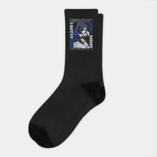 Young Sasuke Cool Art - Naruto Anime Socks
