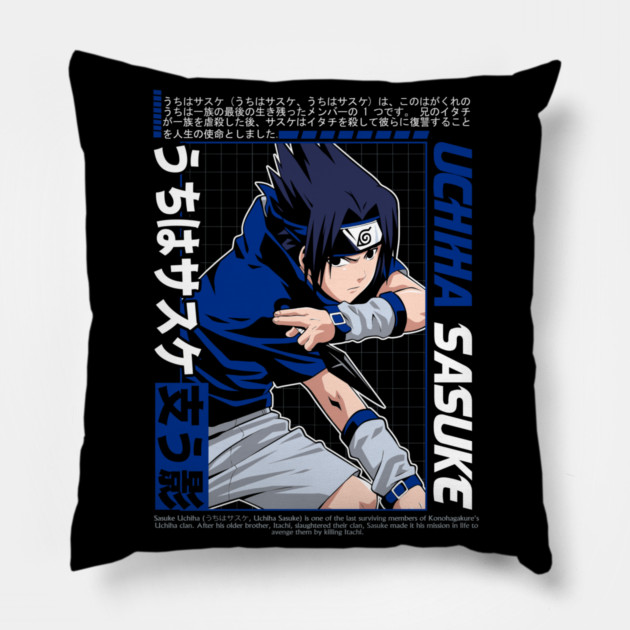 Young Sasuke Cool Art - Naruto Anime Pillow by Otaku Vibes