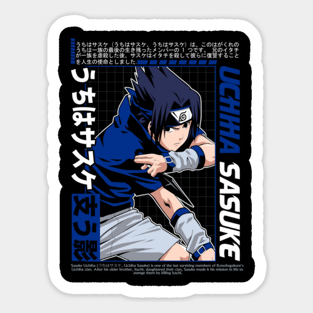 Young Sasuke Cool Art - Naruto Anime Magnet by Otaku Vibes