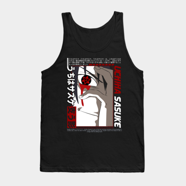 Sasuke Mangekyo Sharingan - Naruto Anime Tank Top by Otaku Vibes
