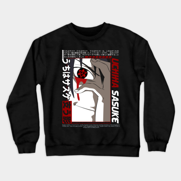 Sasuke Mangekyo Sharingan - Naruto Anime Crewneck Sweatshirt by Otaku Vibes