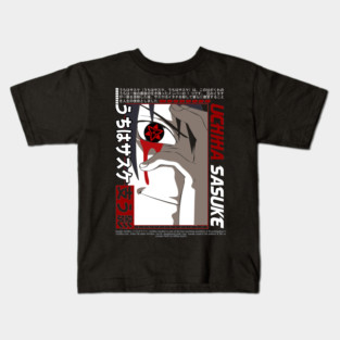 Sasuke Mangekyo Sharingan - Naruto Anime Kids T-Shirt