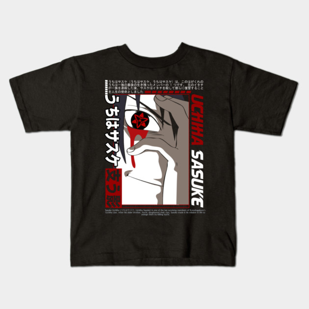 Sasuke Mangekyo Sharingan - Naruto Anime Kids T-Shirt by Otaku Vibes