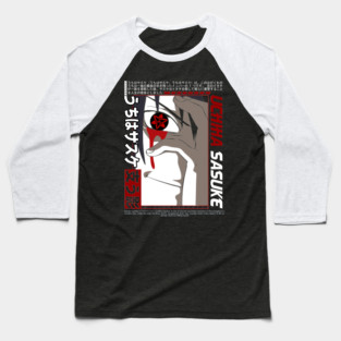 Sasuke Mangekyo Sharingan - Naruto Anime Baseball T-Shirt