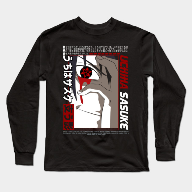 Sasuke Mangekyo Sharingan - Naruto Anime Long Sleeve T-Shirt by Otaku Vibes