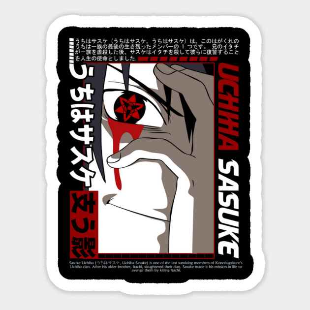 Sasuke Mangekyo Sharingan - Naruto Anime Magnet by Otaku Vibes