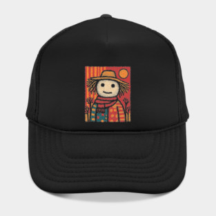 Folk Art Scarecrow | The Autumn Harvest Guardian Hat
