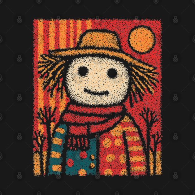 Folk Art Scarecrow | The Autumn Harvest Guardian by TuncGK