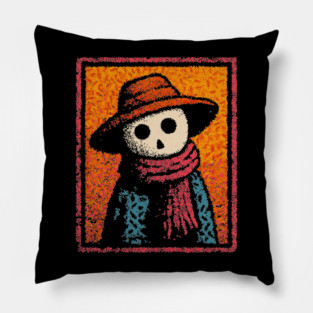 Haunted Scarecrow | The Creepy Cornfield Dweller Pillow
