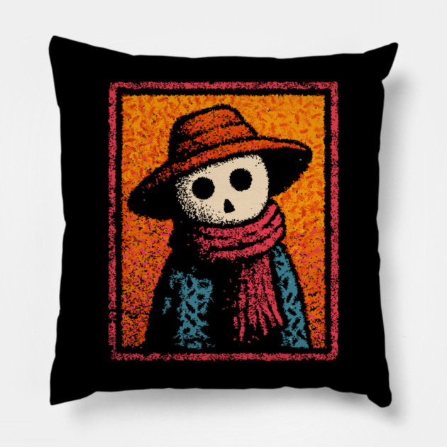 Haunted Scarecrow | The Creepy Cornfield Dweller Pillow by TuncGK