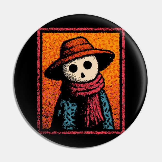 Haunted Scarecrow | The Creepy Cornfield Dweller Pin by TuncGK