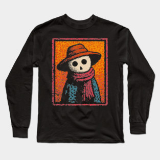 Haunted Scarecrow | The Creepy Cornfield Dweller Long Sleeve T-Shirt