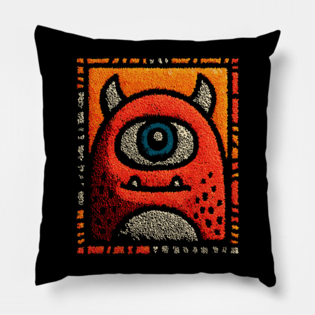 Gentle Cyclops | The Misunderstood Monster Pillow by TuncGK