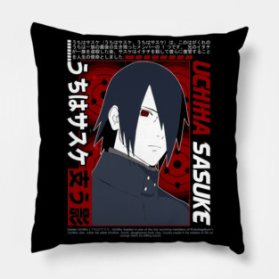 Uchiha Sasuke Mangekyo Sharingan Cool Art Pillow