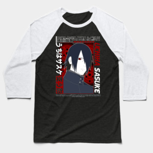 Uchiha Sasuke Mangekyo Sharingan Cool Art Baseball T-Shirt