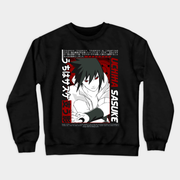 Sasuke Mangekyo and Rinnegan Eyes Crewneck Sweatshirt by Otaku Vibes