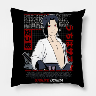 Uchiha Sasuke Sharingan Cool Art Pillow