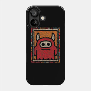 Minimalist Monster | The Shy Little Devil Phone Case