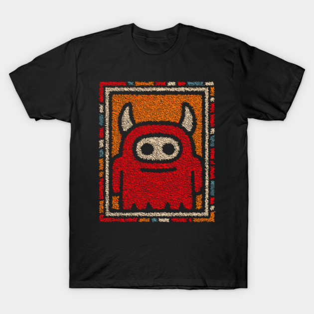 Minimalist Monster | The Shy Little Devil T-Shirt by TuncGK