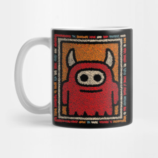 Minimalist Monster | The Shy Little Devil Mug