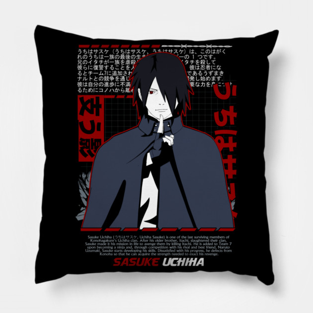 Shisui Uchiha Mangekyo Sharingan Art - Naruto Anime Pillow by Otaku Vibes