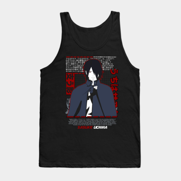 Shisui Uchiha Mangekyo Sharingan Art - Naruto Anime Tank Top by Otaku Vibes