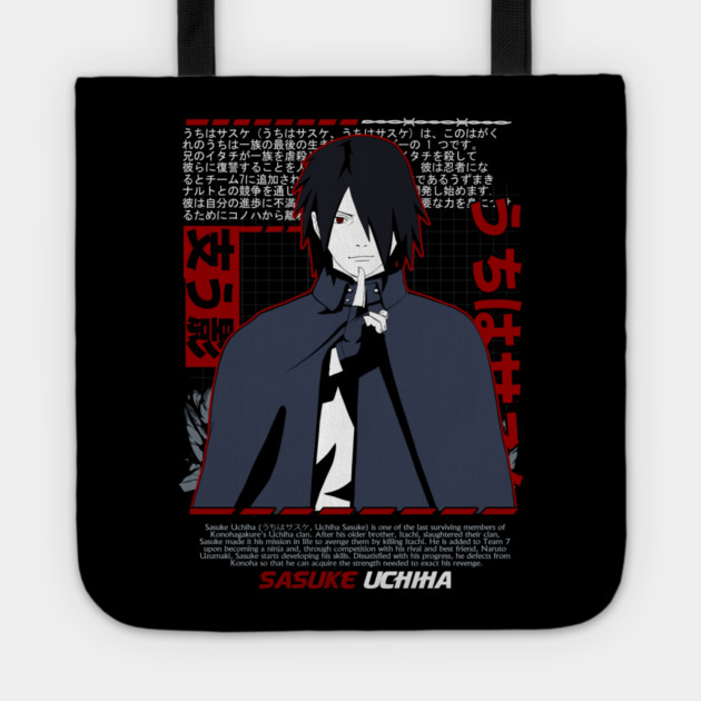 Shisui Uchiha Mangekyo Sharingan Art - Naruto Anime Tote by Otaku Vibes