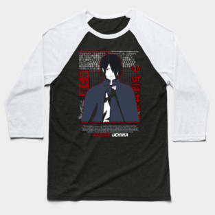 Shisui Uchiha Mangekyo Sharingan Art - Naruto Anime Baseball T-Shirt
