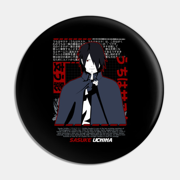 Shisui Uchiha Mangekyo Sharingan Art - Naruto Anime Pin by Otaku Vibes