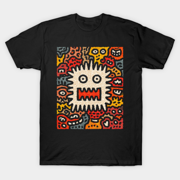 Primal Fear Monster | The Chaotic Abstract Creature T-Shirt by TuncGK