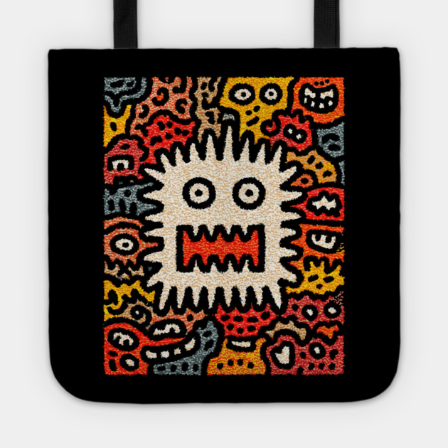 Primal Fear Monster | The Chaotic Abstract Creature Tote by TuncGK