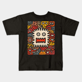 Primal Fear Monster | The Chaotic Abstract Creature Kids T-Shirt
