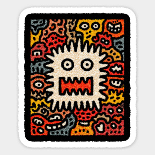 Primal Fear Monster | The Chaotic Abstract Creature Magnet