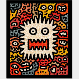 Primal Fear Monster | The Chaotic Abstract Creature Posters and Art