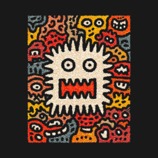 Primal Fear Monster | The Chaotic Abstract Creature T-Shirt
