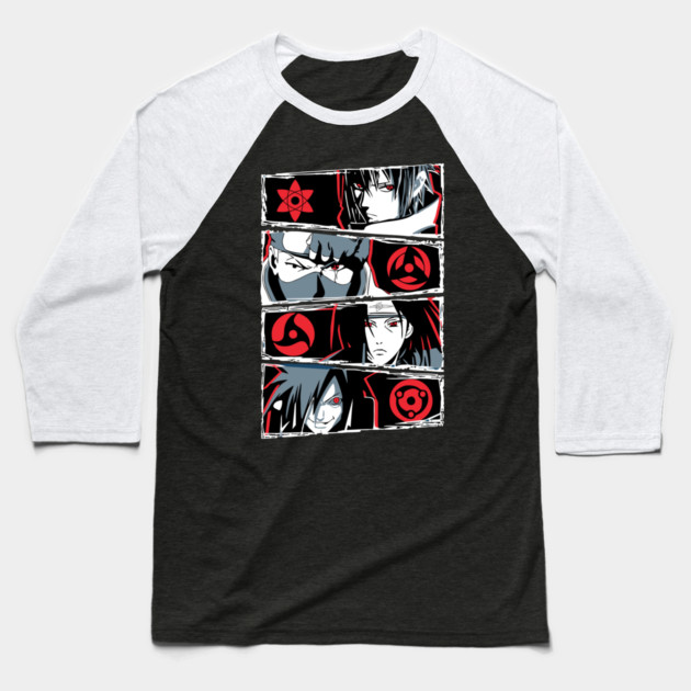 Uchiha Clan Sasuke Itachi and Madara Baseball T-Shirt by Otaku Vibes