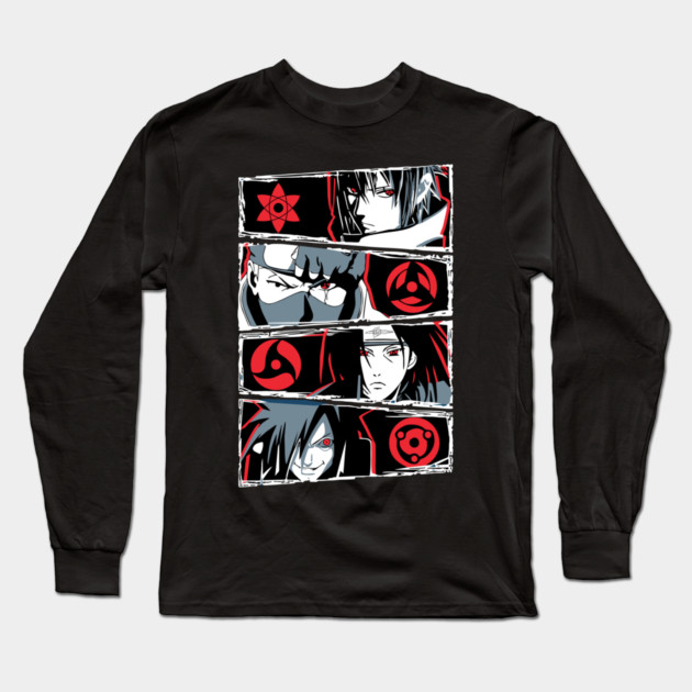 Uchiha Clan Sasuke Itachi and Madara Long Sleeve T-Shirt by Otaku Vibes