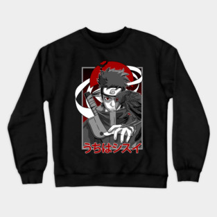 Shisui Uchiha Mangekyo Sharingan Art - Naruto Anime Crewneck Sweatshirt