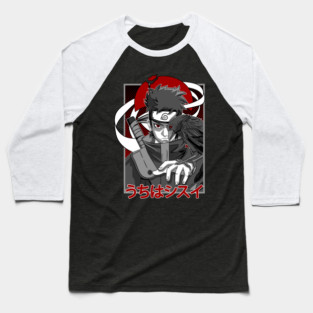 Shisui Uchiha Mangekyo Sharingan Art - Naruto Anime Baseball T-Shirt