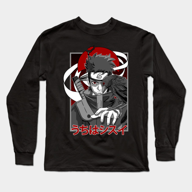 Shisui Uchiha Mangekyo Sharingan Art - Naruto Anime Long Sleeve T-Shirt by Otaku Vibes