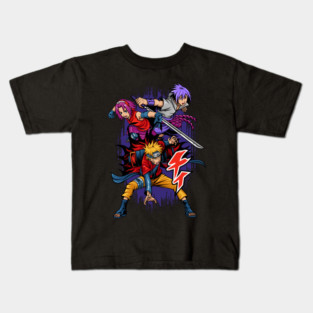 Team 7 Naruto Shippuden Dynamic Trio Kids T-Shirt