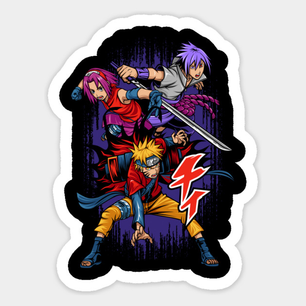 Team 7 Naruto Shippuden Dynamic Trio Magnet by Otaku Vibes