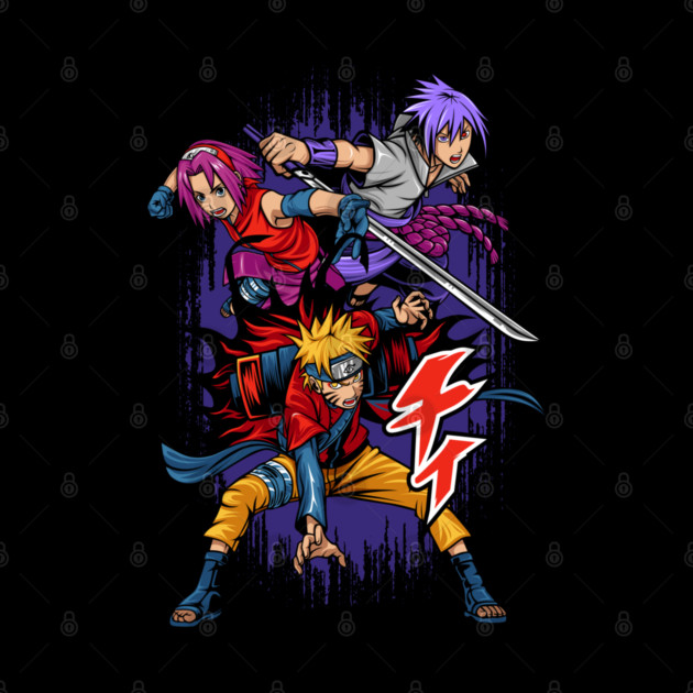 Team 7 Naruto Shippuden Dynamic Trio by Otaku Vibes