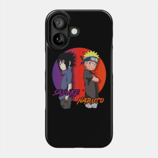 Naruto and Sasuke Back to Back Rivalry Phone Case