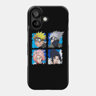 Naruto Team 7 Character Cool Art Phone Case