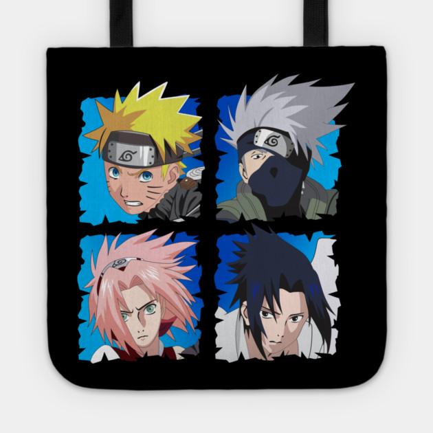 Naruto Team 7 Character Cool Art Tote by Otaku Vibes