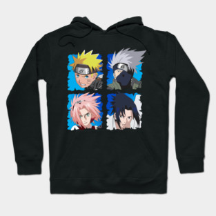 Naruto Team 7 Character Cool Art Hoodie
