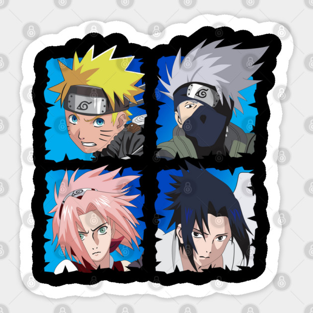 Naruto Team 7 Character Cool Art Sticker by Otaku Vibes